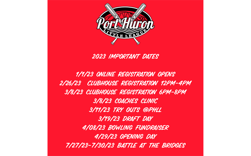 2023 Important Dates